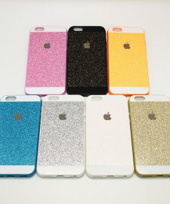 Apple iPhone 6/6s Plus Glitter Hoes Zilver-126298