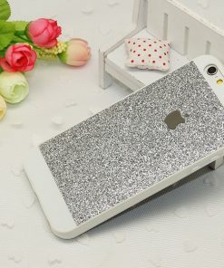 Apple iPhone 6/6s Plus Glitter Hoes Zilver-0