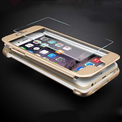 Apple iPhone 7 360 bescherming hardcase Goud-126426