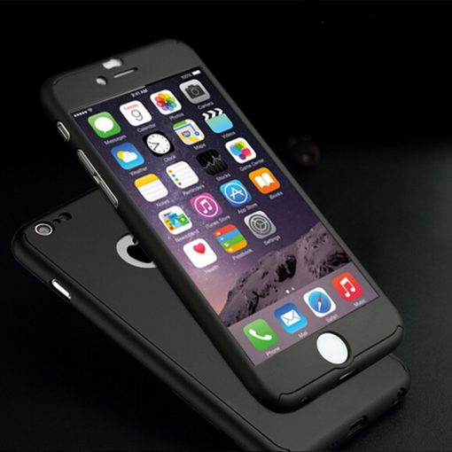 Apple iPhone 7 360 bescherming hardcase Metallic Rood-126444