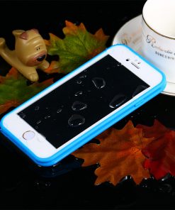 Ultradunne Waterdichte Hoes voor Apple iPhone 6/6S Plus Blauw/Wit-126532