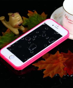 Ultradunne Waterdichte Hoes voor Apple iPhone 6/6S Plus Roze/Wit-126488