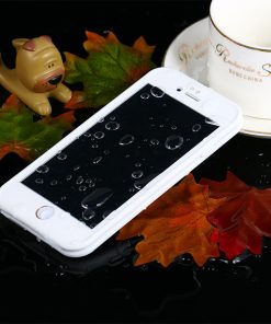 Ultradunne Waterdichte Hoes voor Apple iPhone 6/6S Wit/Wit-126757