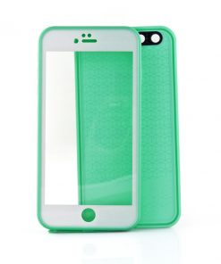 Ultradunne Waterdichte Hoes voor Apple iPhone 6/6S Plus Groen/Wit-126563