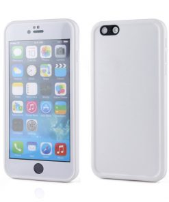 Ultradunne Waterdichte Hoes voor Apple iPhone 6/6S Plus Wit/Wit-0