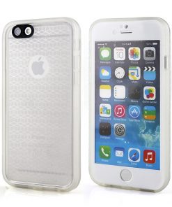 Ultradunne Waterdichte Hoes voor Apple iPhone 6/6S Transparant/Wit-0
