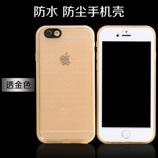 Ultradunne Waterdichte Hoes voor Apple iPhone 6/6S Beige/Wit-126684