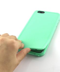 Ultradunne Waterdichte Hoes voor Apple iPhone 6/6S Plus Groen/Wit-126556