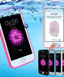 Ultradunne Waterdichte Hoes voor Apple iPhone 6/6S Plus Roze/Wit-126490