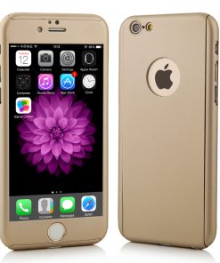 Apple iPhone 7 360 bescherming hardcase Goud-126417