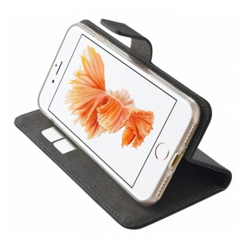 Mobiparts Premium Wallet TPU Case Black iPhone 7-130498
