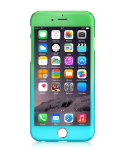 Apple iPhone 7 360 bescherming hardcase Groen Blauw