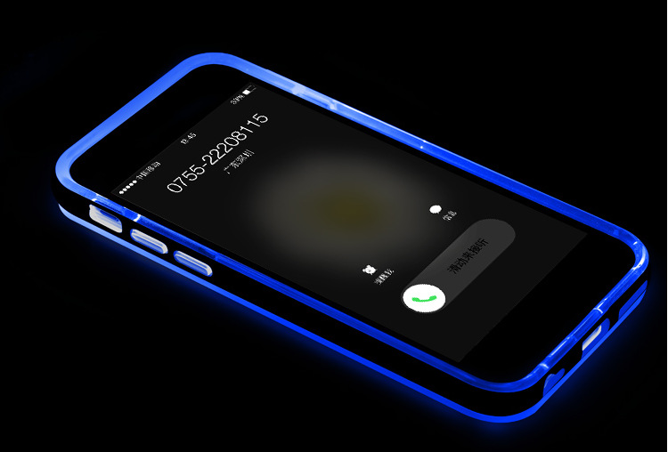rok Protestant Retoucheren Apple iPhone 6 / 6S Plus Neon Zaklamp Hoesje Blauw - JustXL