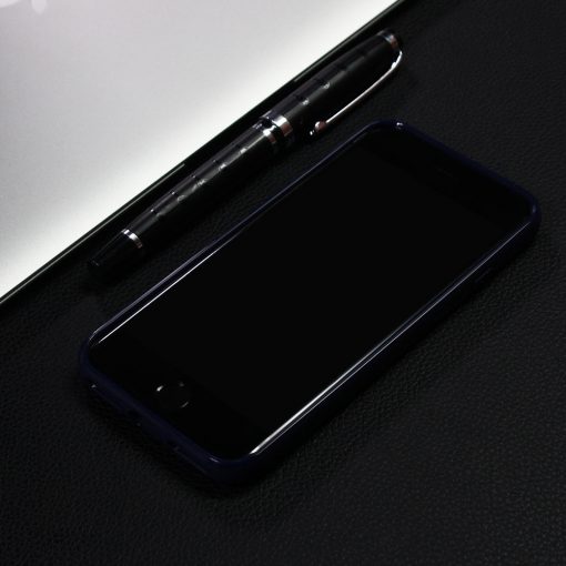 Carbon Look TPU Hoesje Apple iPhone 7 Zwart