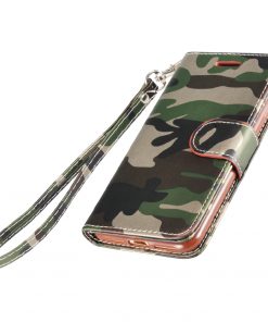 Legerprint Flipcase Apple iPhone 7 Metallic Groen