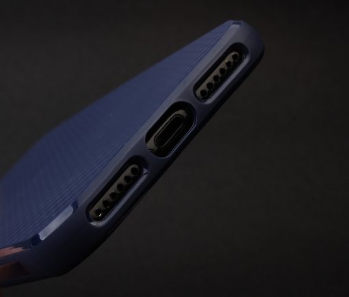 Carbon Look TPU Hoesje Apple iPhone 6 / 6S Donker Blauw