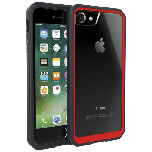 Apple iPhone 7 Supcase Unicorn Beetle Hoesje Zwart & Rood