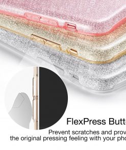 Apple iPhone 7 Plus 3 in 1 Glitter Hoesje Roze-127697