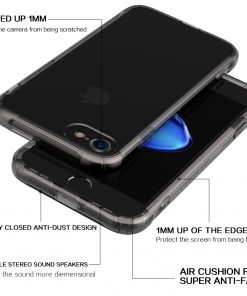 Apple iPhone 6/6S Plus Ultra Beschermend TPU Hoesje Smokey Black-127713