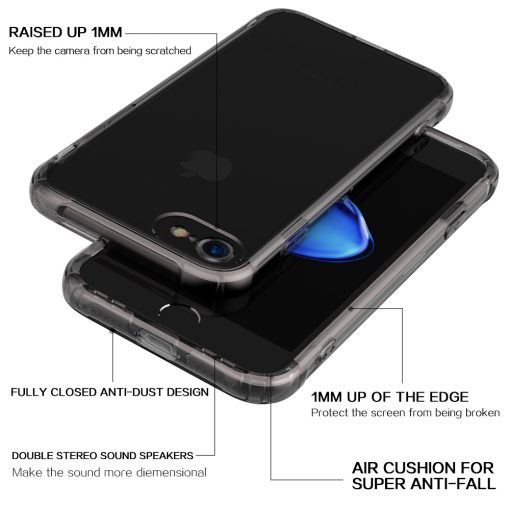 Apple iPhone 7 Plus Ultra Beschermend TPU Hoesje Smokey Black-127738