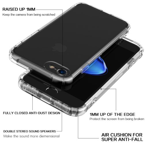 Apple iPhone 6/6S Ultra Beschermend TPU Hoesje Transparant-127704