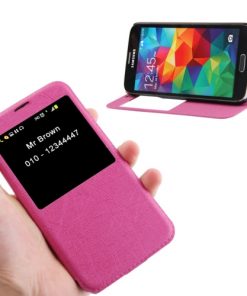 Samsung Galaxy S5 Flip Cover Roze