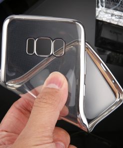 Samsung Galaxy S8 Transparant Bumper Hoesje Zilver 6
