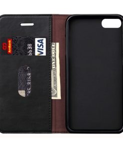 iPhone 7 Wallet Retro Hoesje Zwart
