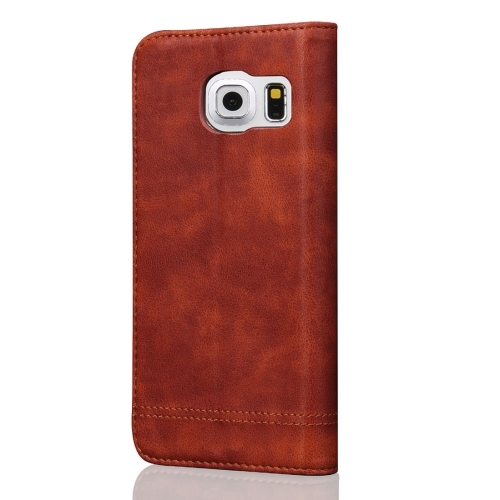 Samsung Galaxy S7 Wallet Retro Hoesje Bruin-146212