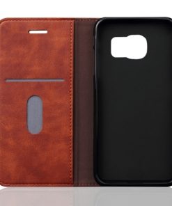 Samsung Galaxy S7 Wallet Retro Hoesje Bruin-146214