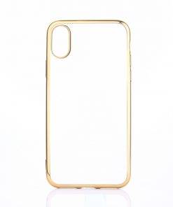 iPhone X Transparant Bumper Hoesje Gold