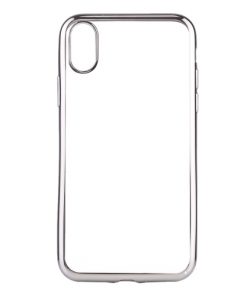 iPhone X Transparant Bumper Hoesje Zilver