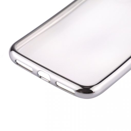 iPhone X Transparant Bumper Hoesje Zilver