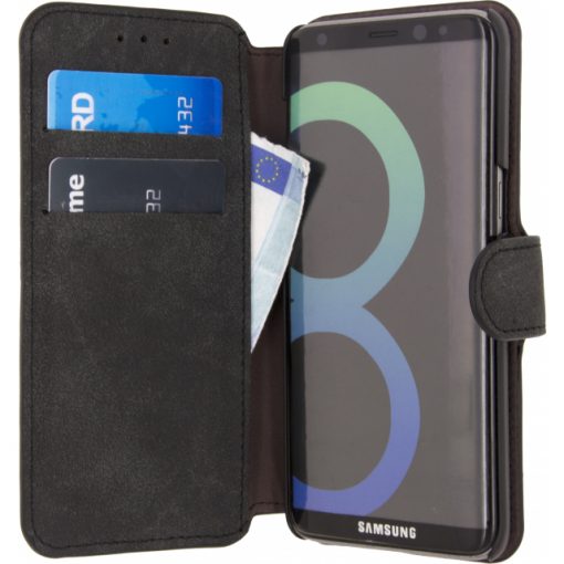 Xccess Wallet Book Stand Case Samsung Galaxy S8 Vintage Grey-0