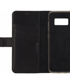 Senza Pure Leather Wallet Samsung Galaxy S8 Deep Black-121891