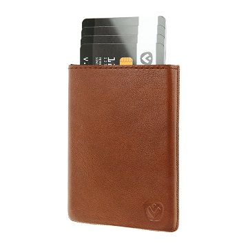 Valenta Card Case Pocket Luxe Cognac-0