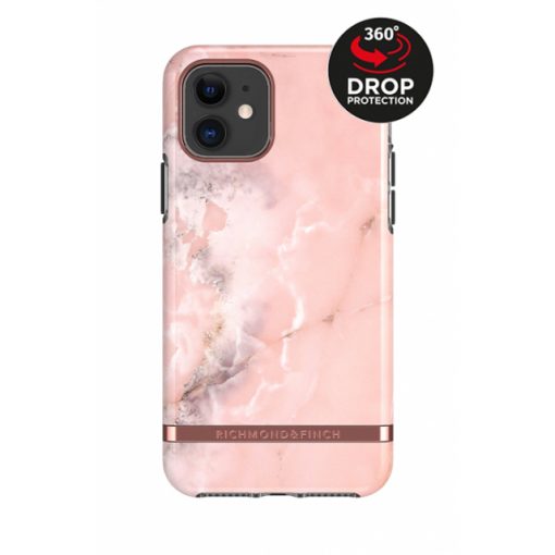 Richmond & Finch Freedom Series Apple iPhone 11 Pink Marble/Rose Gold-0
