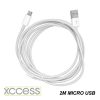 Xccess Data Cable Micro USB 2m. Black Bulk