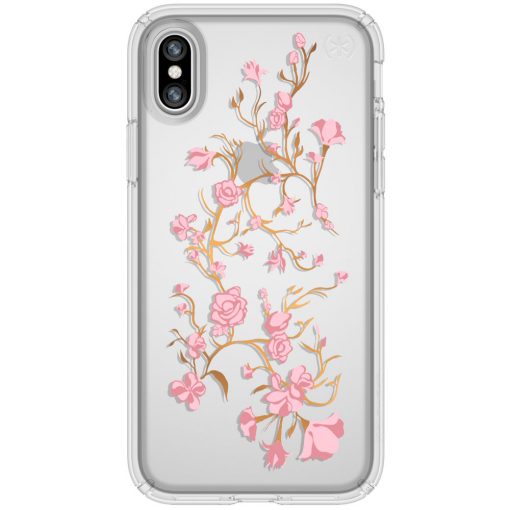 Speck Presidio Clear + Print Apple iPhone X/XS GoldenBlossoms Pink/Clear-149245