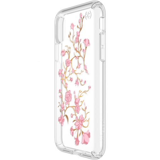 Speck Presidio Clear + Print Apple iPhone X/XS GoldenBlossoms Pink/Clear-149256