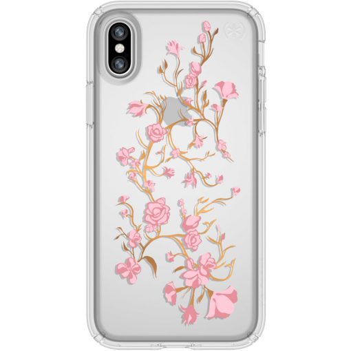 Speck Presidio Clear + Print Apple iPhone X/XS GoldenBlossoms Pink/Clear-149252