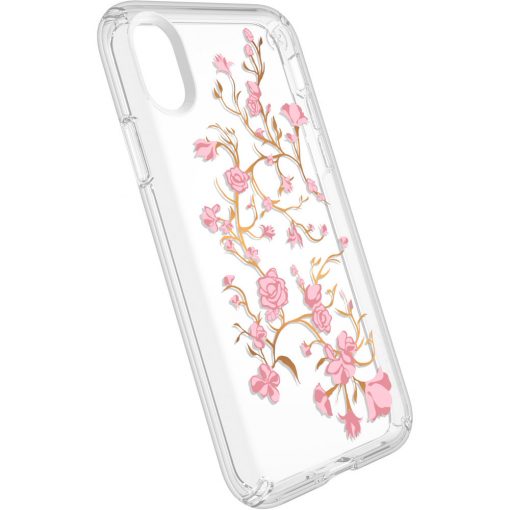 Speck Presidio Clear + Print Apple iPhone X/XS GoldenBlossoms Pink/Clear-149253