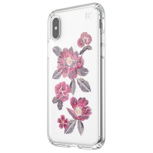 Speck Presidio Clear + Print Apple iPhone X/XS Embroideredfloral Fuchsia/Clear-149238