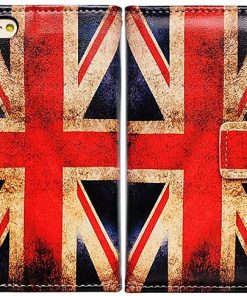 Vintage UK PU-Leren iPhone 7/8 portemonnee hoesje