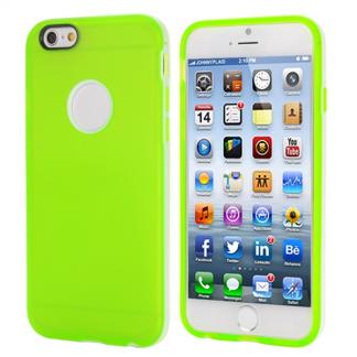 iPhone 6 Hoesje TPU Transparant Groen