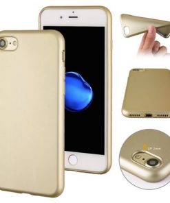 Luxe Metallic TPU Apple iPhone 7 Hoes Goud