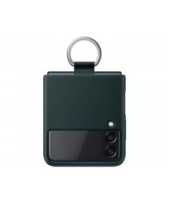 Siliconen Hoesje met Ring - Samsung Galaxy Z Flip3 5G - Groen