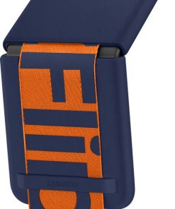 Siliconen Hoesje met Band - Samsung Galaxy Z Flip3 5G - Navy
